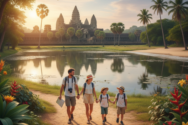 Voyage au cambodge en famille : itinéraire de 10 jours entre temples et plages