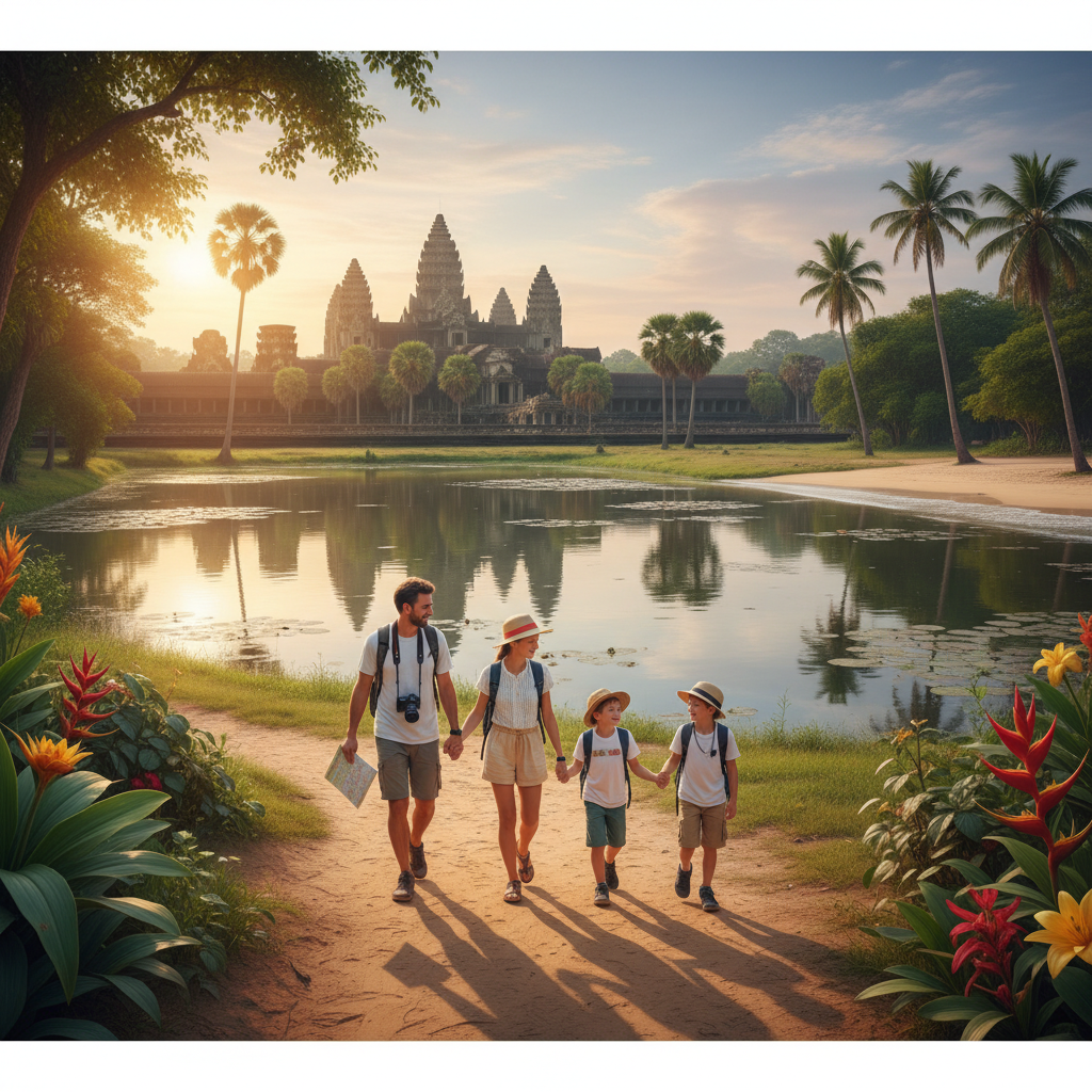 Voyage au cambodge en famille : itinéraire de 10 jours entre temples et plages